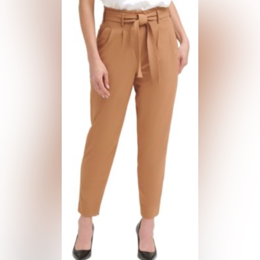 LOFT Camel Tie-Waist Women's Trousers